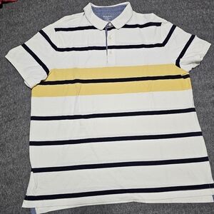 Merona Striped Polo Shirt Yellow Black XXL